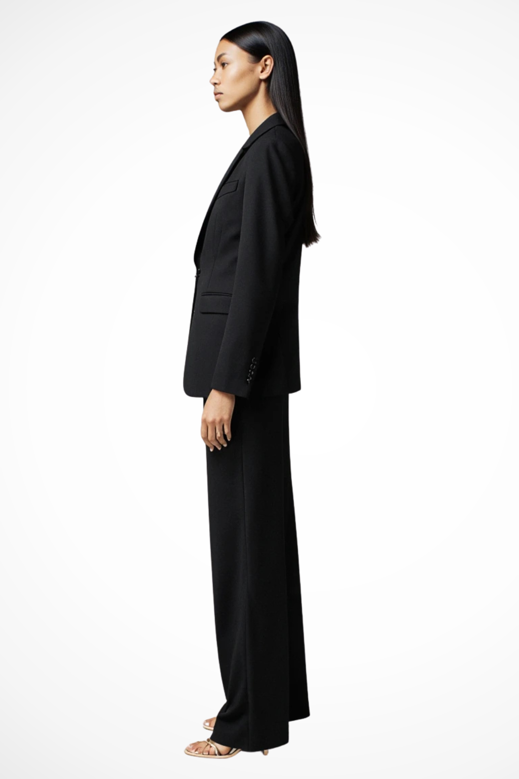 Liora | Women’s Elegant Blazer and Wide Leg Trousers Set