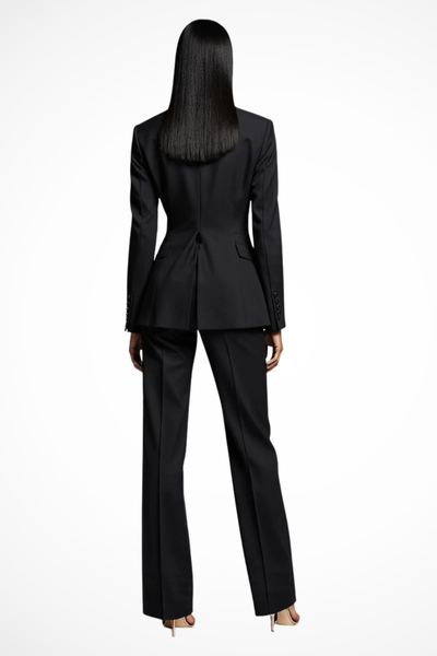 Liora | Women’s Elegant Blazer and Wide Leg Trousers Set