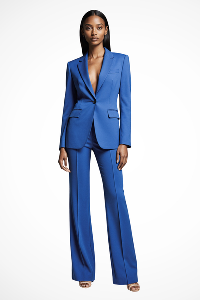 Liora | Women’s Elegant Blazer and Wide Leg Trousers Set