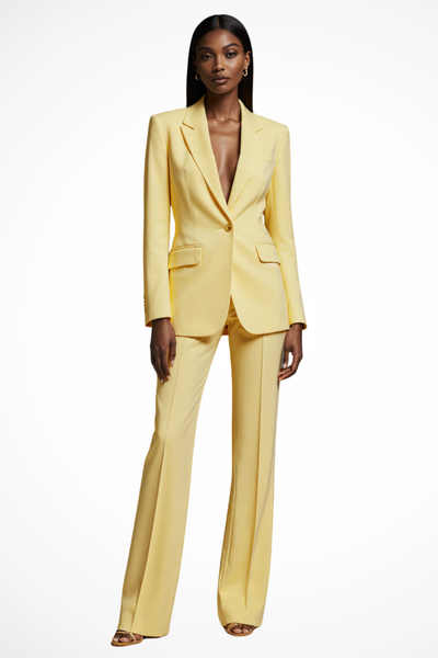 Liora | Women’s Elegant Blazer and Wide Leg Trousers Set